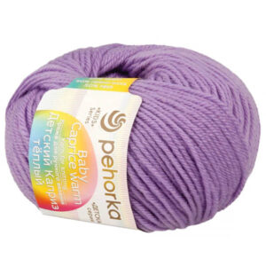 Пряжа для вязания ПЕХОРКА "ДЕТСКИЙ КАПРИЗ ТЕПЛЫЙ" (№1131) Сиреневый бархат