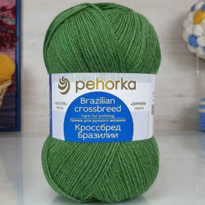 Пряжа для вязания ПЕХОРКА "КРОССБРЕД БРАЗИЛИИ" (№117) Киви