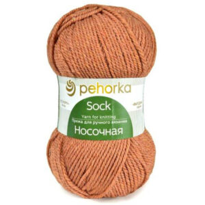 Пряжа для вязания ПЕХОРКА "НОСОЧНАЯ" (№18) Персик