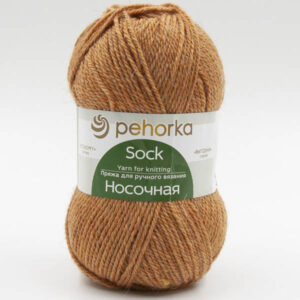 Пряжа для вязания ПЕХОРКА "НОСОЧНАЯ" (№194) Рыжик