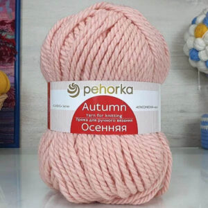 Пряжа для вязания ПЕХОРКА "ОСЕННЯЯ" (№68) Чайная роза