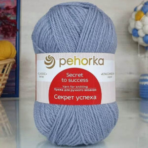 Пряжа для вязания ПЕХОРКА "СЕКРЕТ УСПЕХА" (№174) Стальной