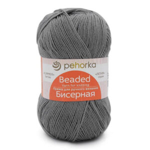 Пряжа для вязания ПЕХОРКА «БИСЕРНАЯ» (№048) Серый