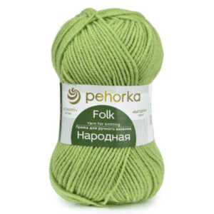 Пряжа для вязания ПЕХОРКА "НАРОДНАЯ" (№342) Светлый горох