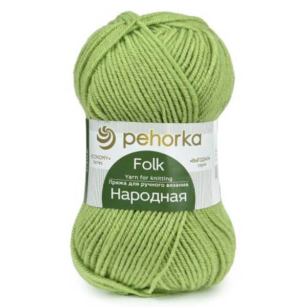 Пряжа для вязания ПЕХОРКА "НАРОДНАЯ" (№342) Светлый горох