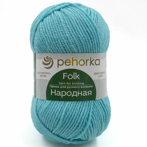 Пряжа для вязания ПЕХОРКА "НАРОДНАЯ" (№73) Айсберг